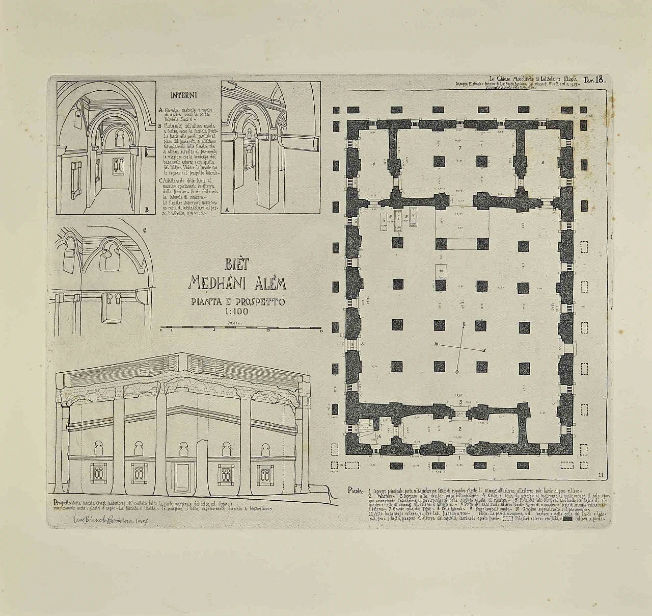 Lino Bianchi Barrivera, Biet Medhani Alem, Etching 1920s-1930s 1