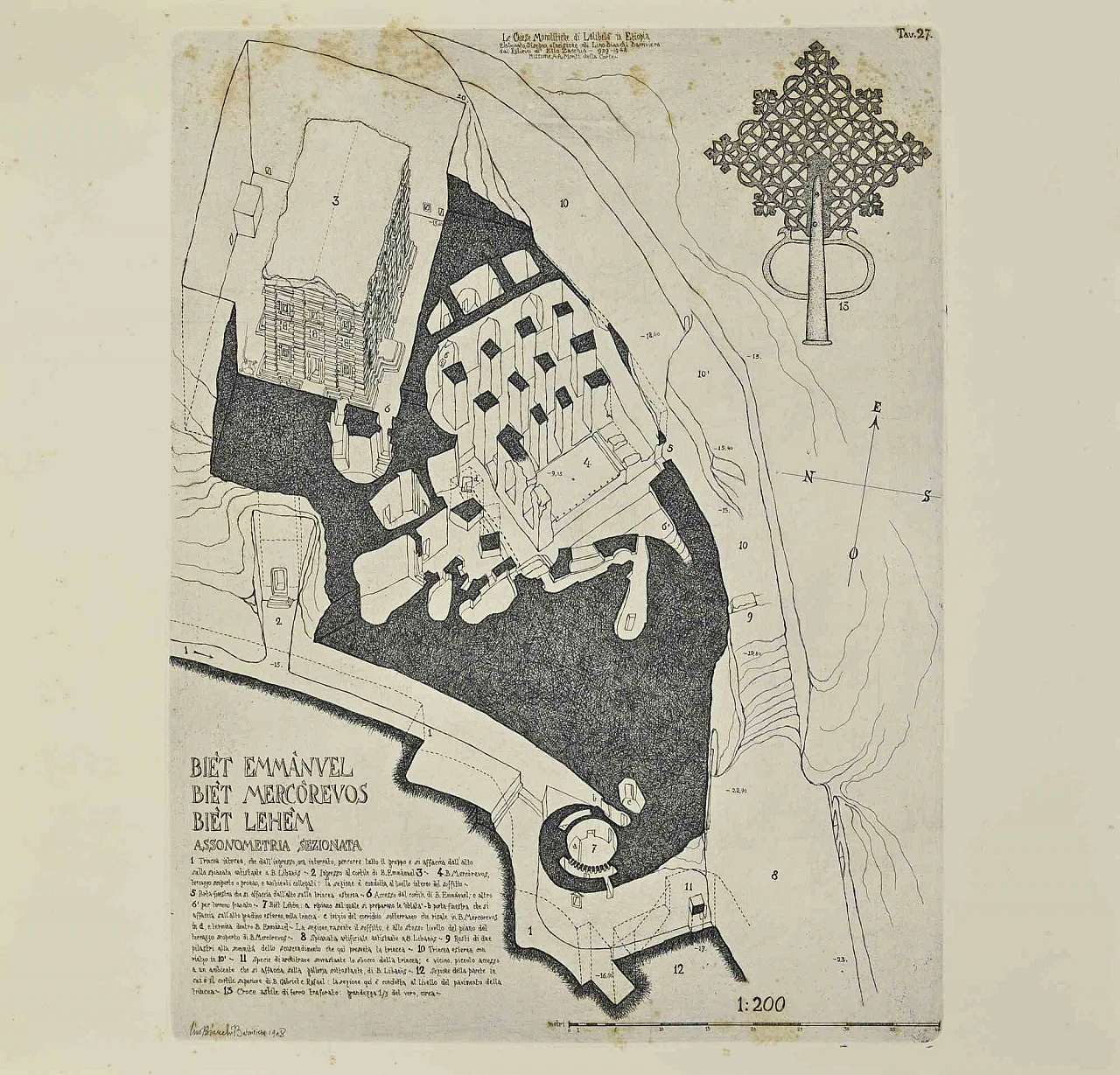 Lino Bianchi Barrivera, Biet Mercorevos, Biet Emmanuel, Biet Lehem, Etching 1920s-1930s 1