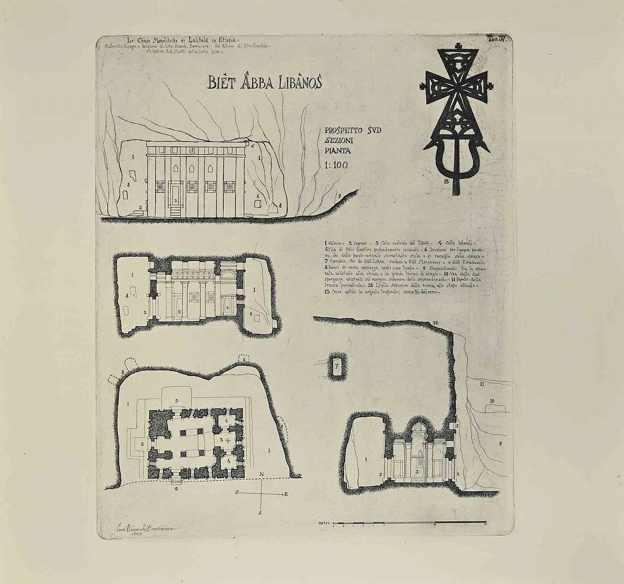 Lino Bianchi Barrivera, Biet Abba Libanos, Acquaforte 1920 - 1939 1