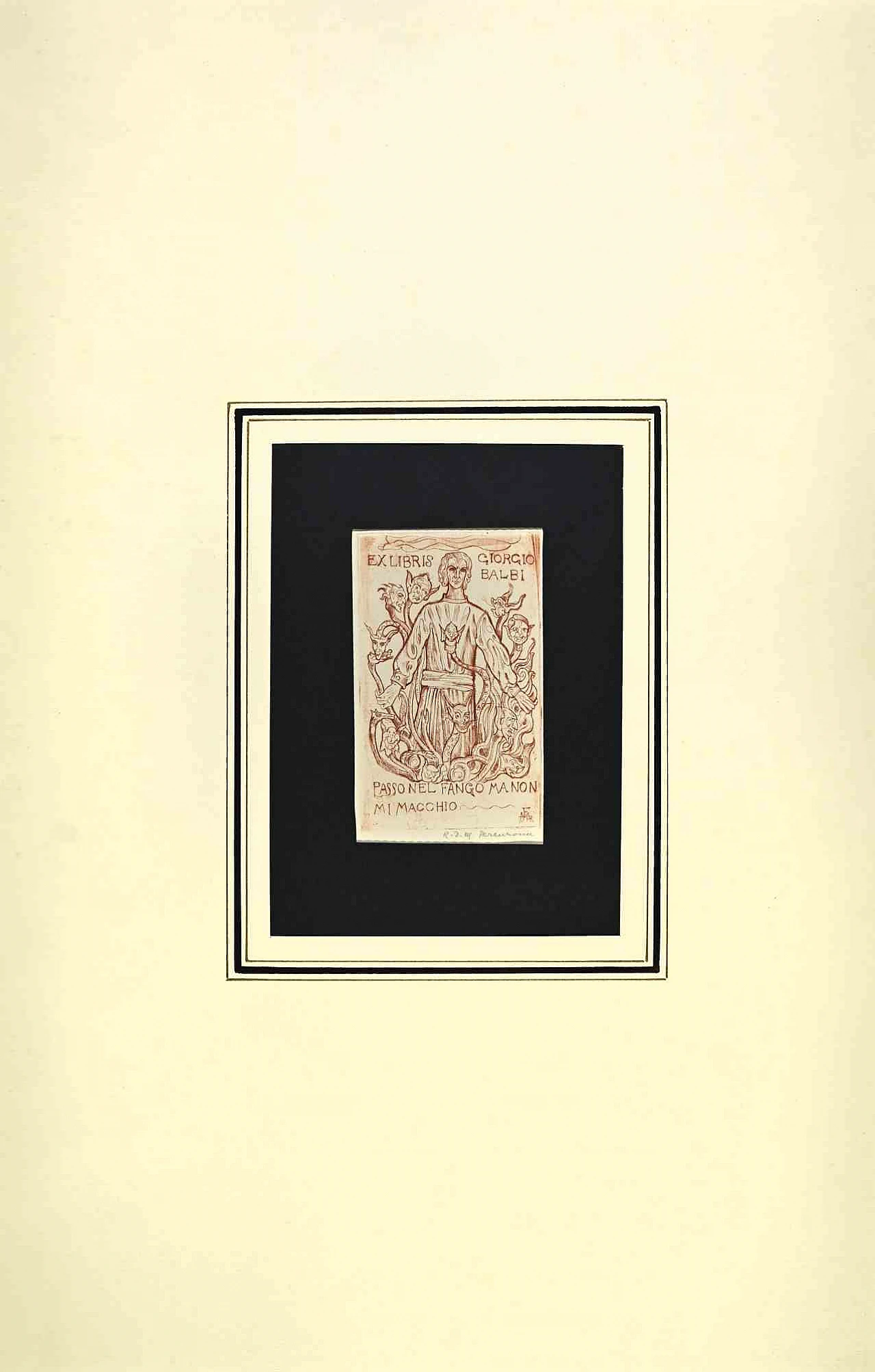 Unknown, Ex-Libris Giorgio Balbi, Etching 1960s-1970s 1