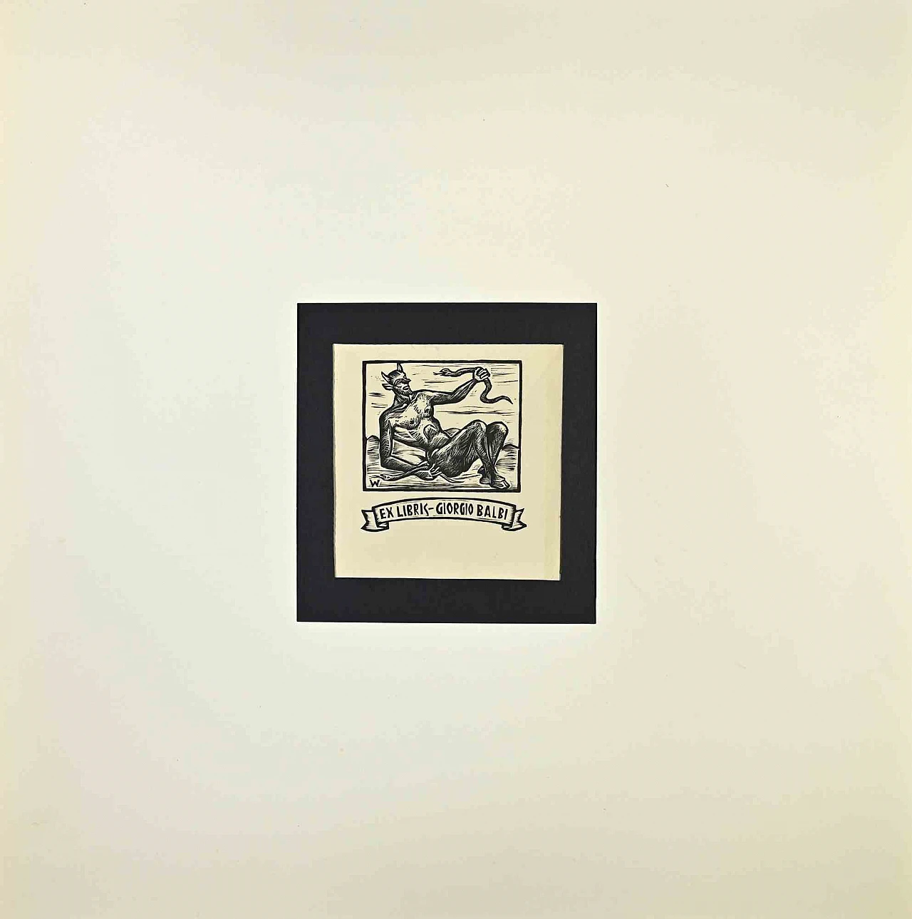 Unknown, Ex-Libris Giorgio Balbi, Woodcut 1960s-1970s 1