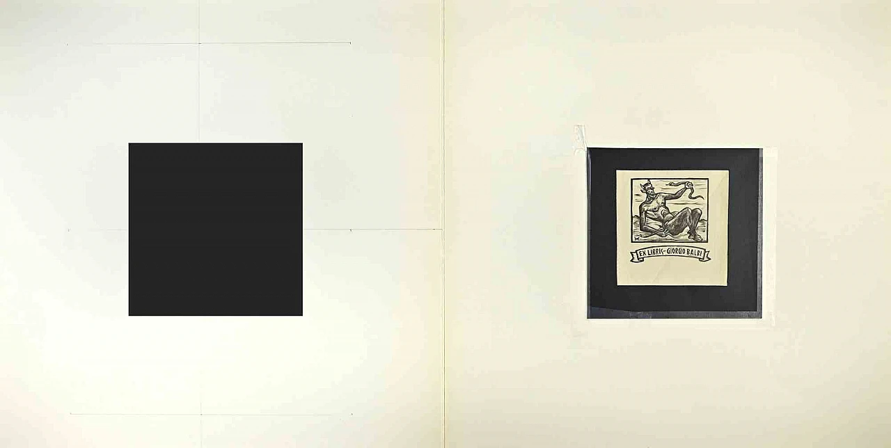 Unknown, Ex-Libris Giorgio Balbi, Woodcut 1960s-1970s 2