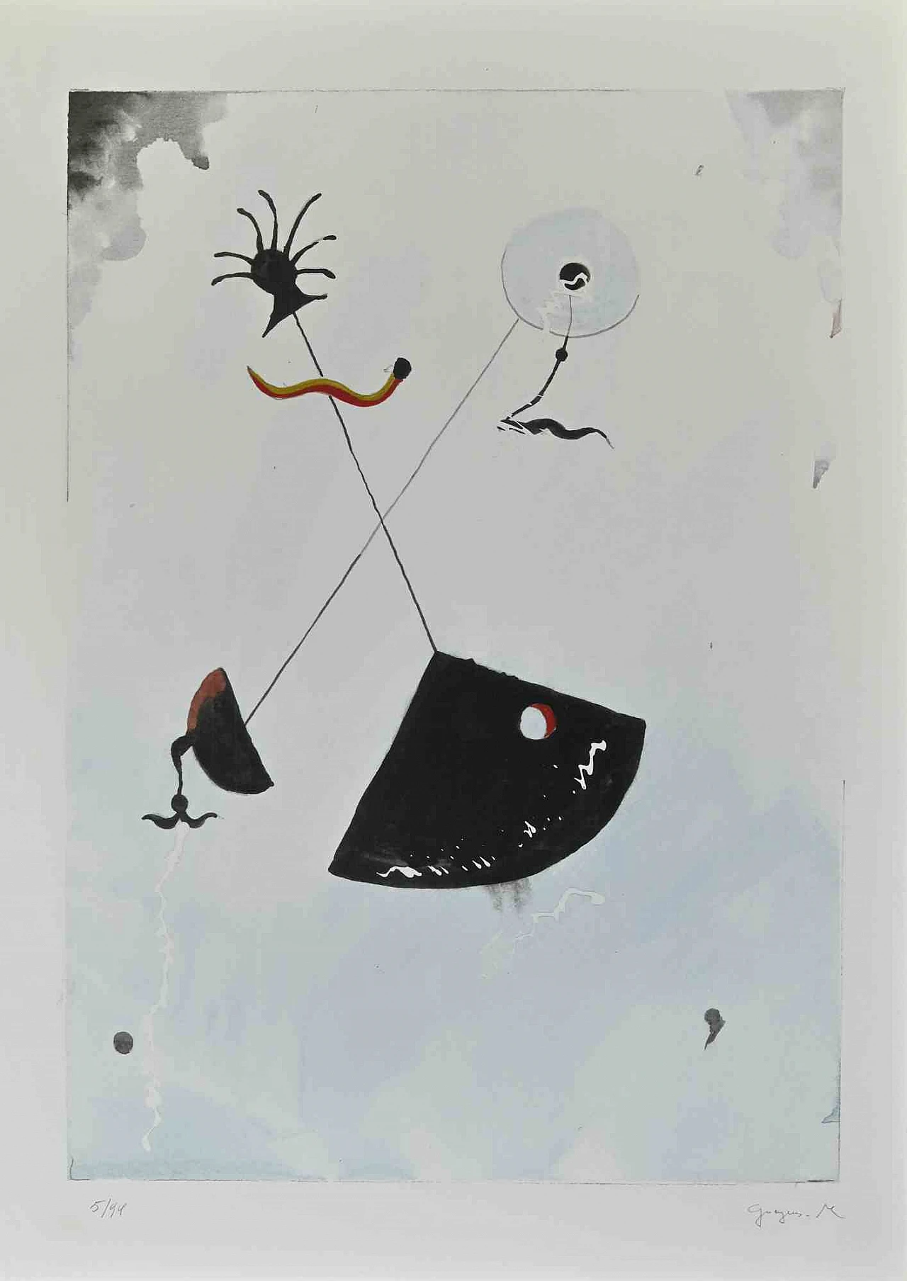 Martine Goeyens, Tribute to Mirò, Digital Print 2000s 1