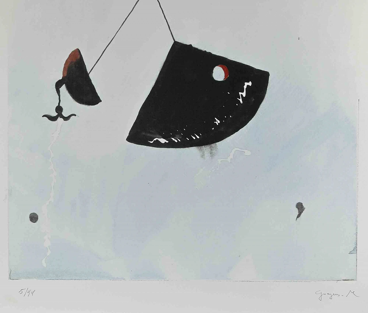 Martine Goeyens, Tribute to Mirò, Digital Print 2000s 2