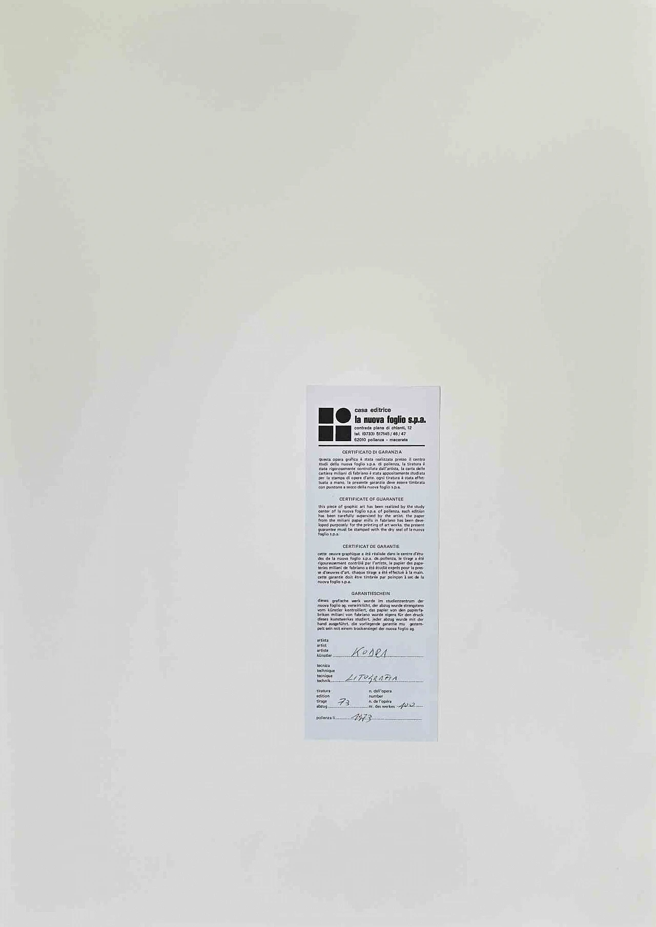 Ibrahim Kodra, Composition, Lithograph 1960s-1970s 2