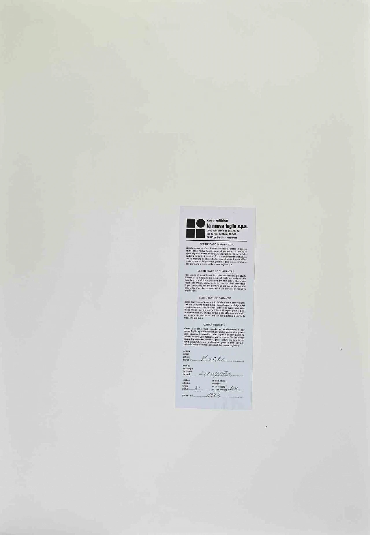 Ibrahim Kodra, Couple, Lithograph 1960s-1970s 3