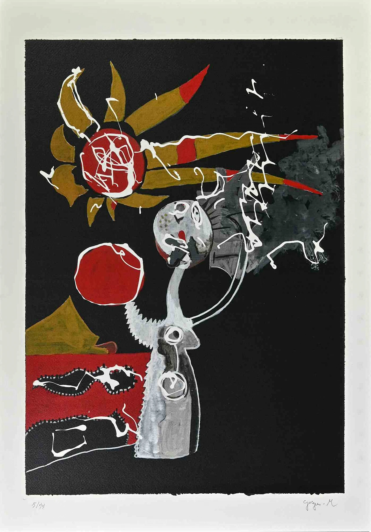 Martine Goeyens, Tribute to Mirò, Digital Print 2000s 1