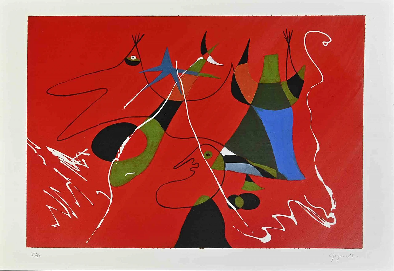 Martine Goeyens, Tribute to Mirò, Digital Print 2000s 1