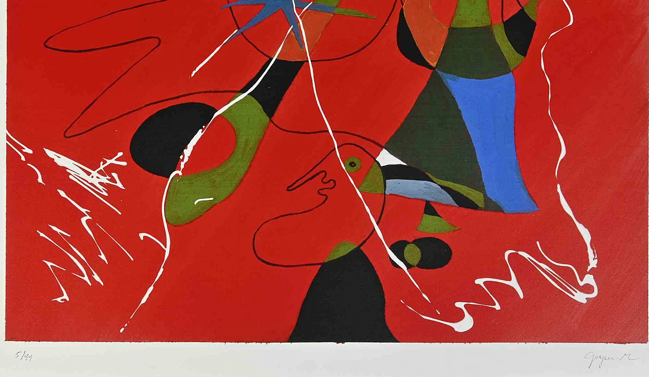 Martine Goeyens, Tribute to Mirò, Digital Print 2000s 2