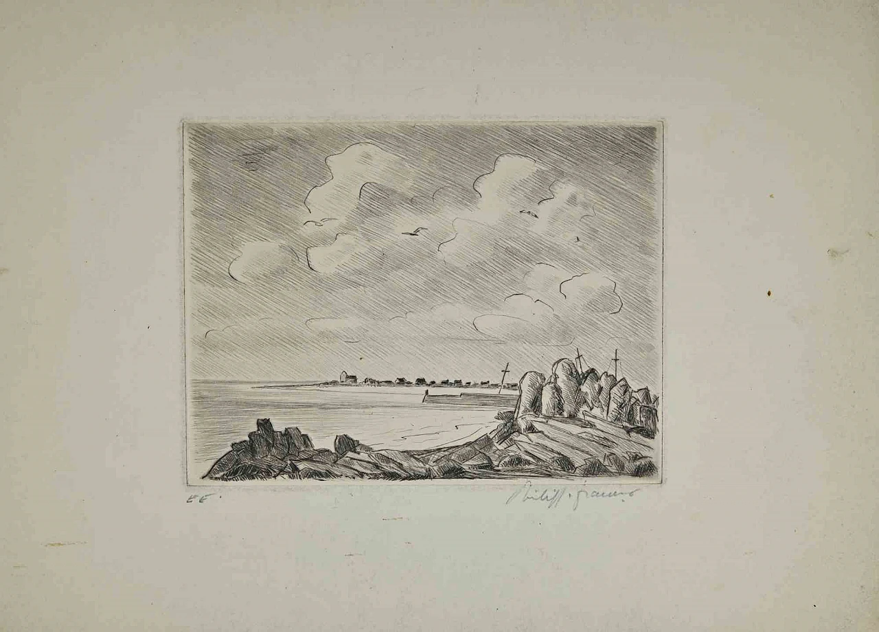 Philippe Francois, Shore, Etching 2000s 1