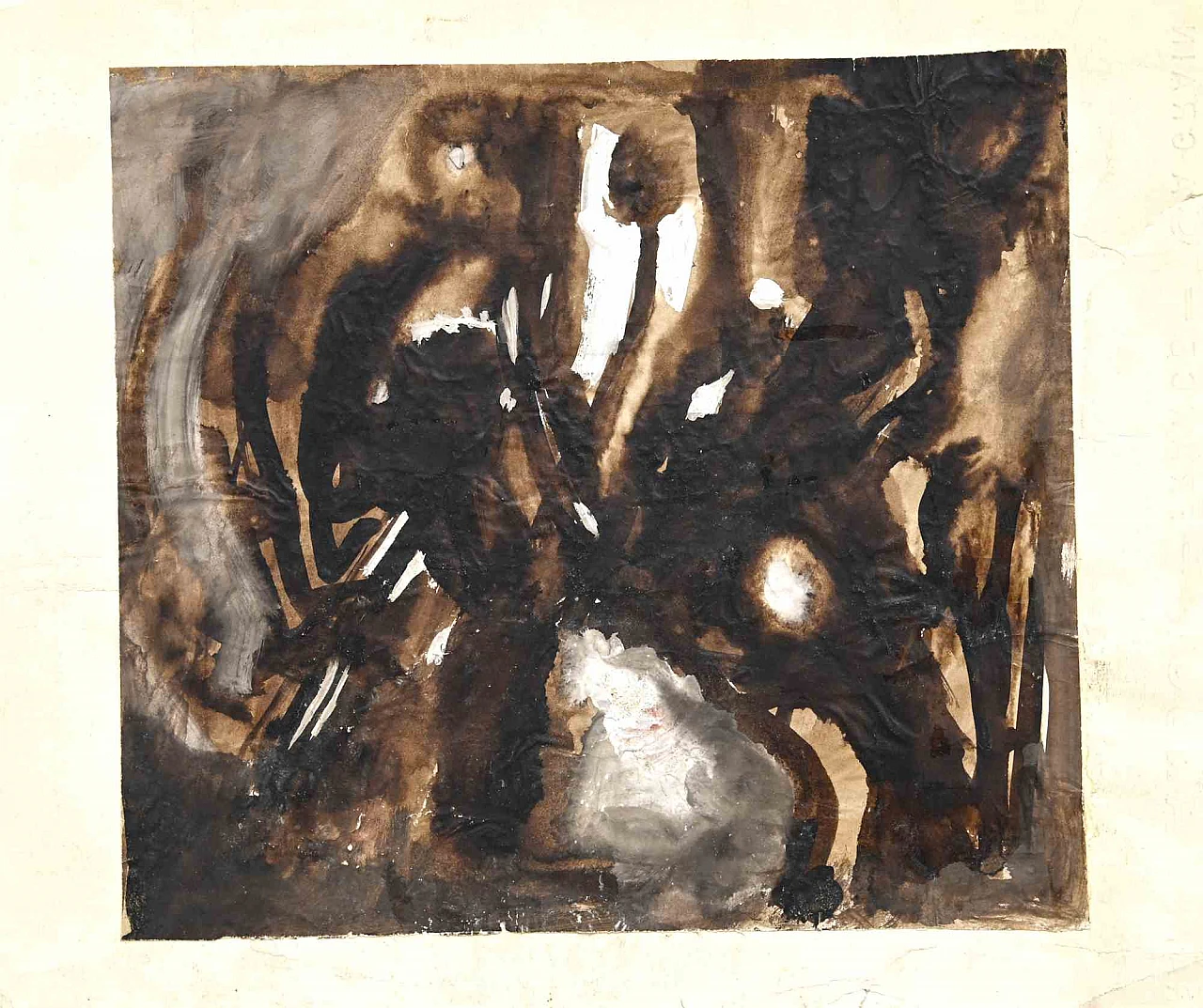 Rewe Prunken, Composizione astratta, Disegno ad acquerello Anni 2000 1