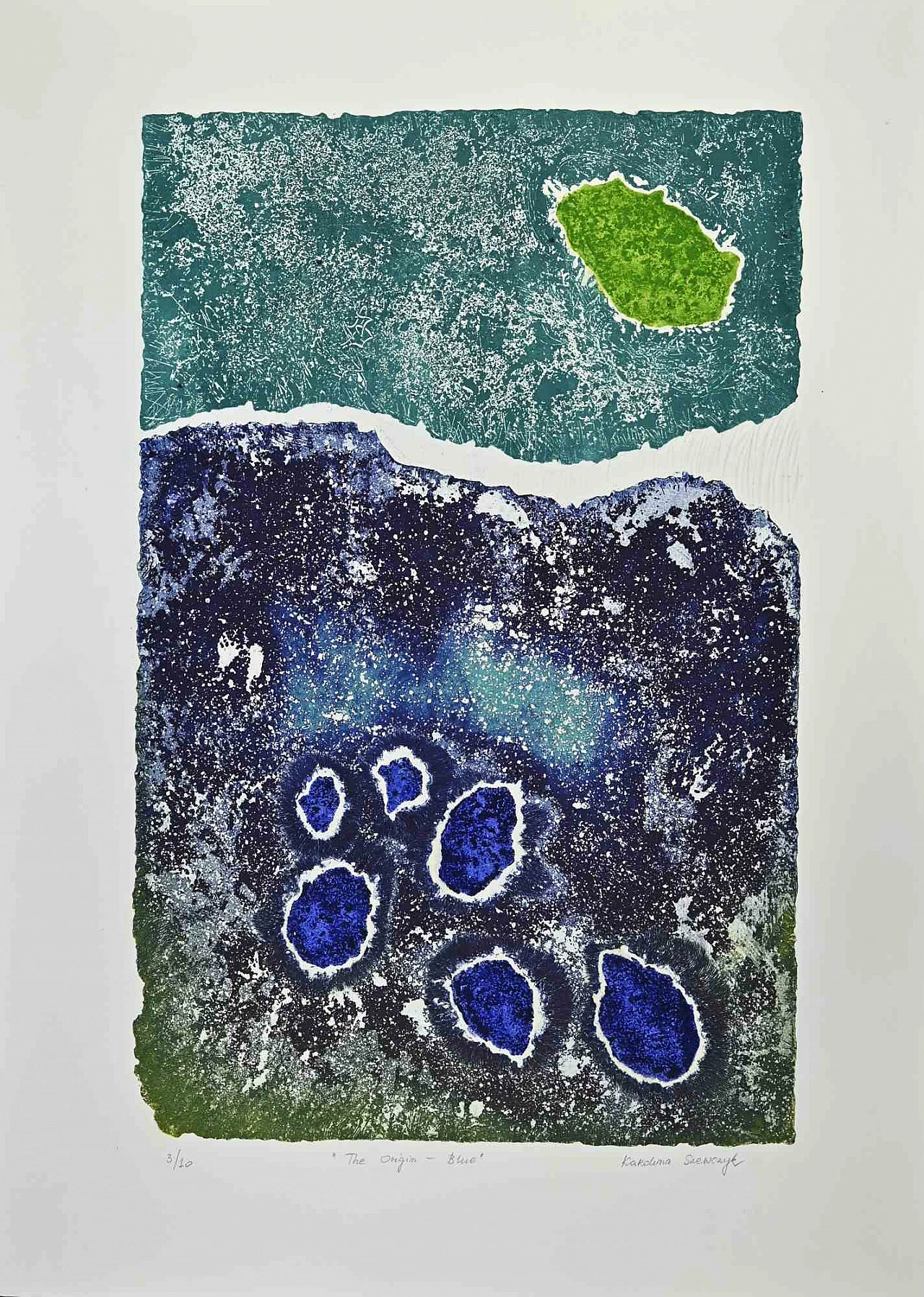 Karolina Szewczyk, The Origin Blue, Etching 2000s 1