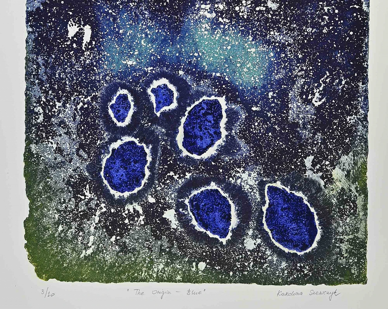 Karolina Szewczyk, The Origin Blue, Etching 2000s 2