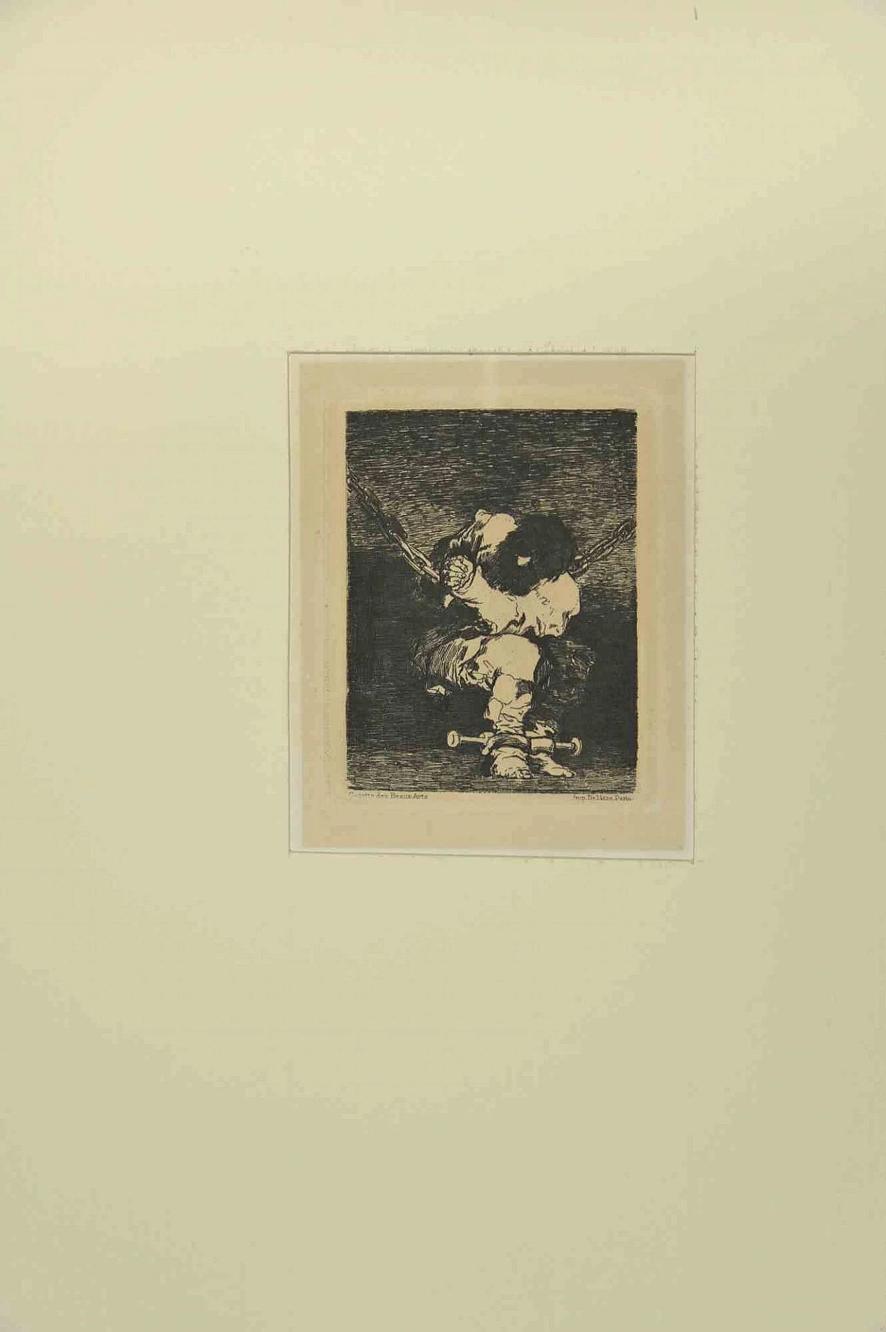 Francisco Josè de Goya y Lucientes, Tan Bárbara la Seguridad Como el Delito, Etching 19th century 2