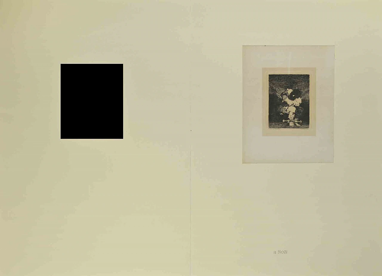 Francisco Josè de Goya y Lucientes, Tan Bárbara la Seguridad Como el Delito, Etching 19th century 3