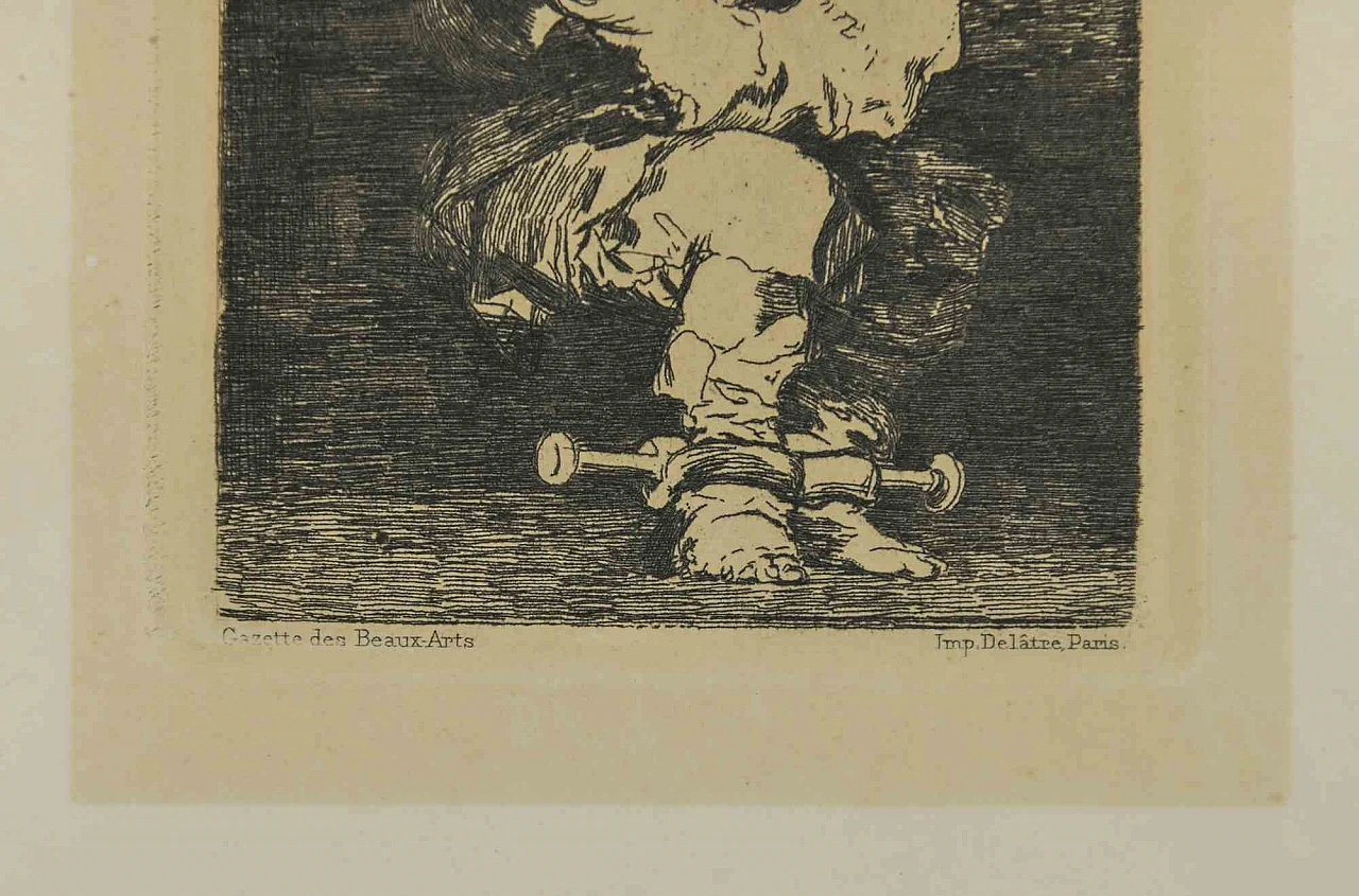 Francisco Josè de Goya y Lucientes, Tan Bárbara la Seguridad Como el Delito, Etching 19th century 5