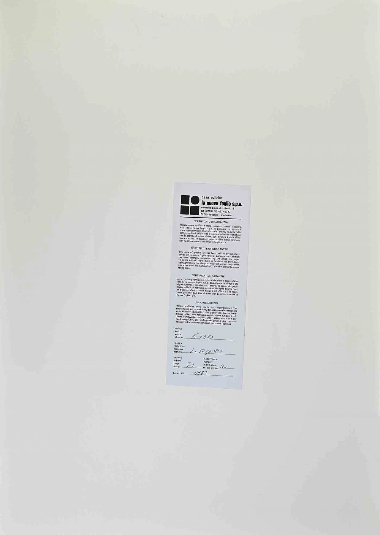 Ibrahim Kodra, Couple in Love, Lithograph 1960s-1970s 3