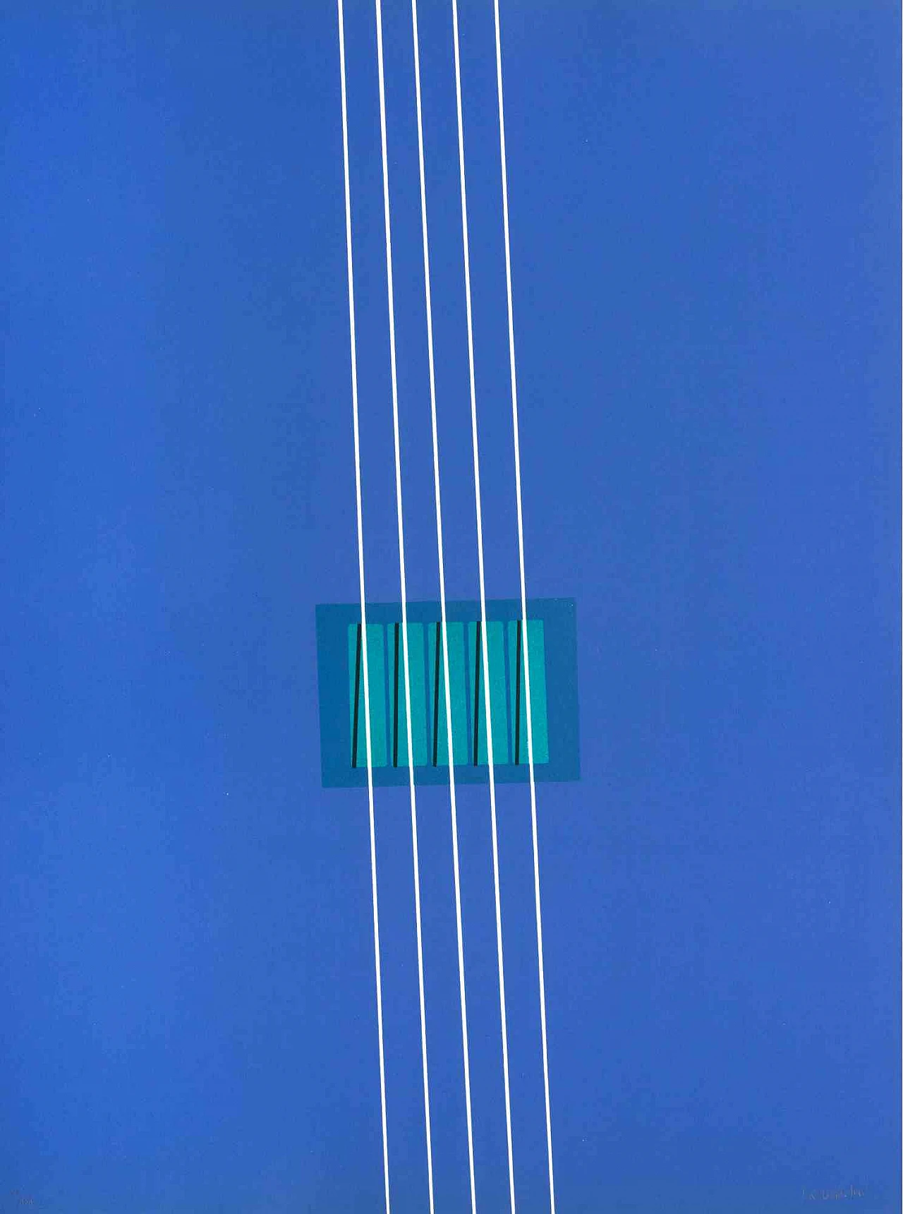 Lorenzo Indrimi, Purple, Lithograph 1960s-1970s 1