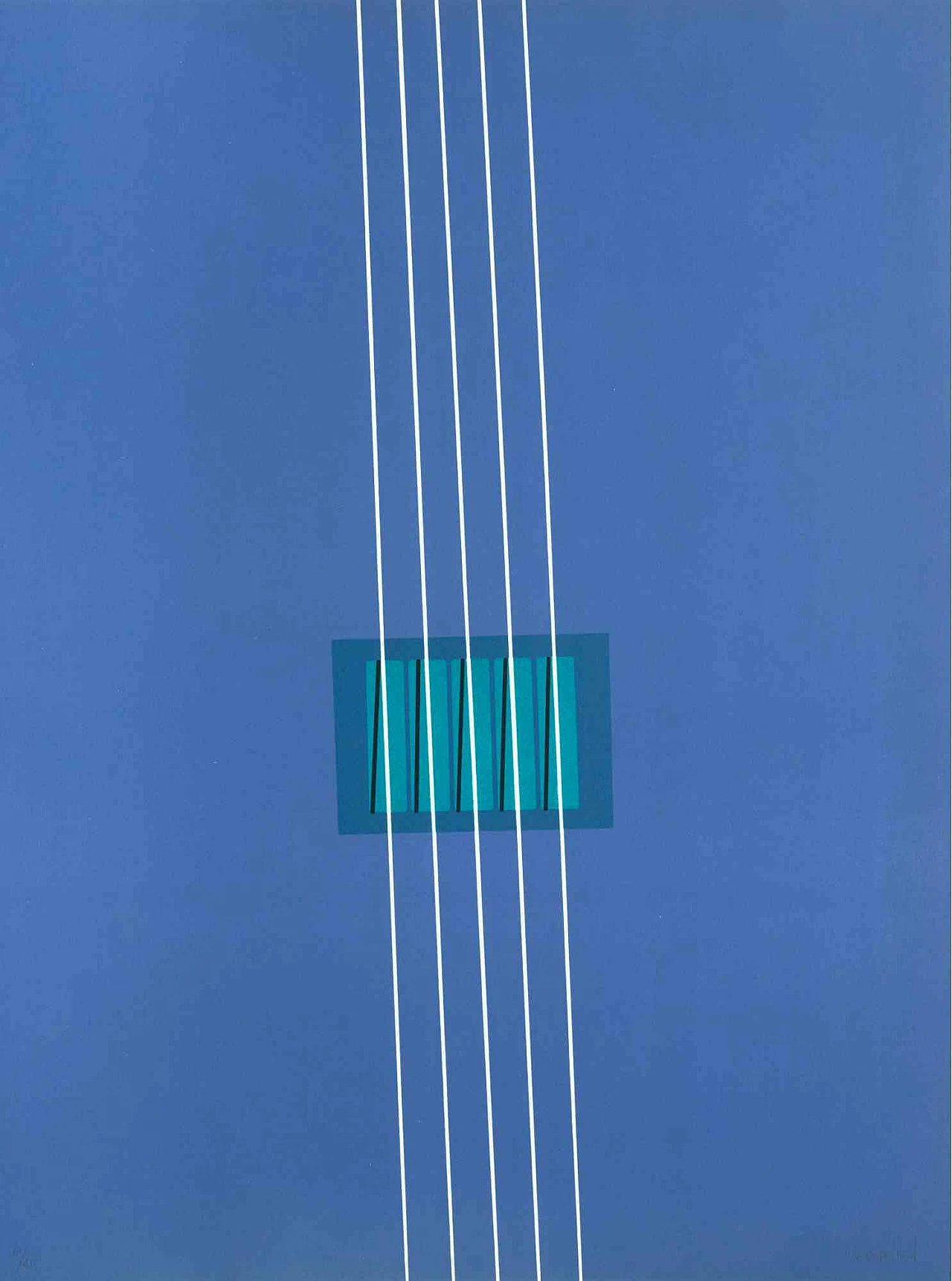 Lorenzo Indrimi, Purple, Lithograph 1960s-1970s 1