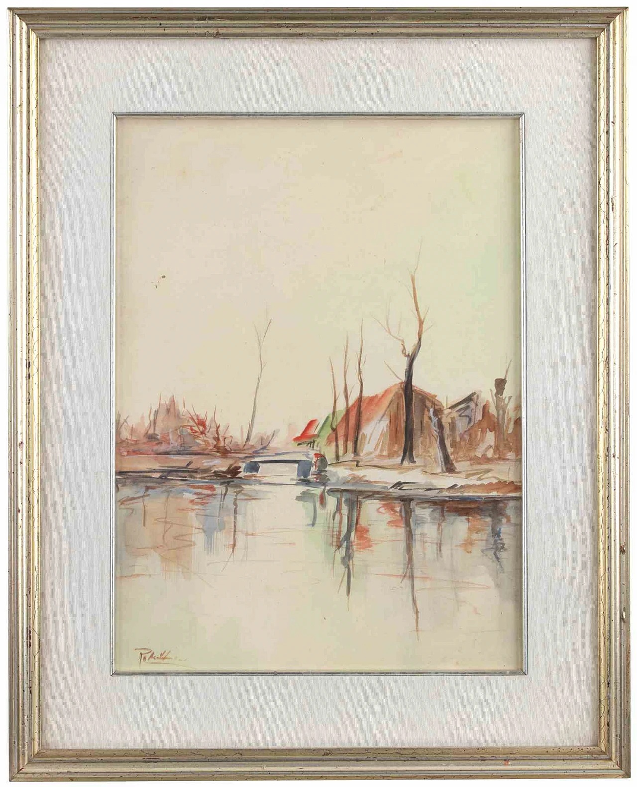 Sconosciuto, Paesaggio, Acquarello 1