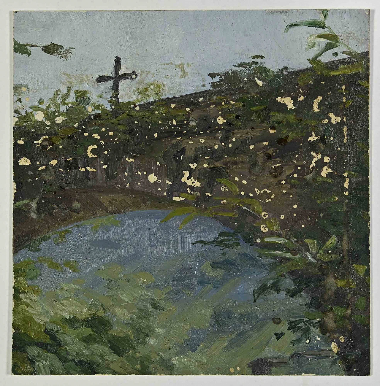 Sconosciuto, Paesaggio, Disegno Tempera Anni 2000 2