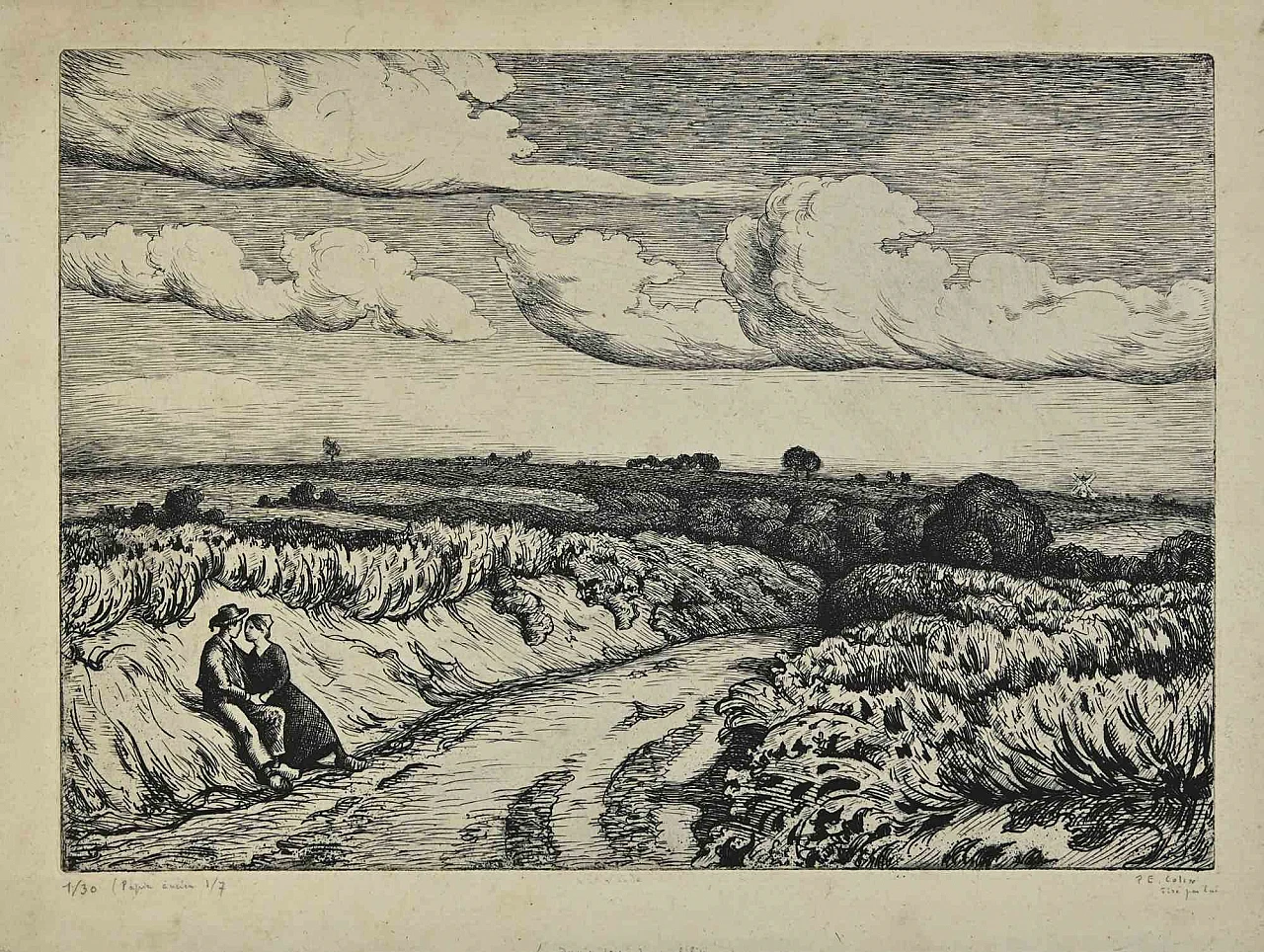 Paul Emile Colin, Landscape, Etching 2000s 1