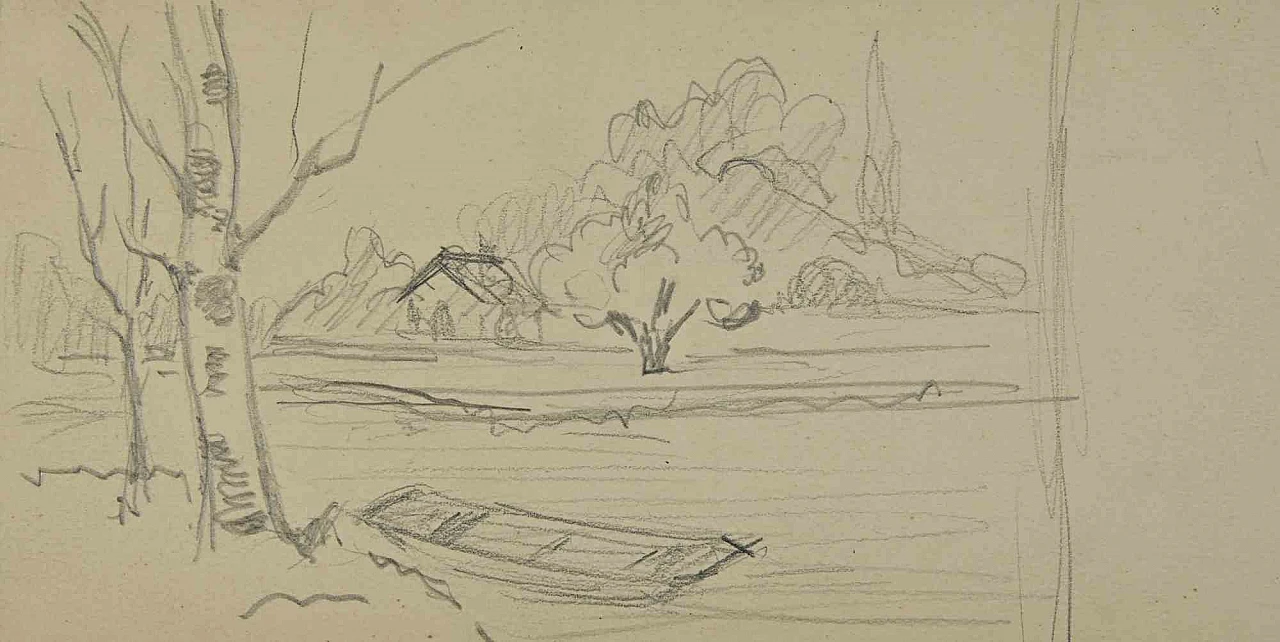 Joseph Alexandre Colin, Paesaggio, Disegno Anni 2000 1