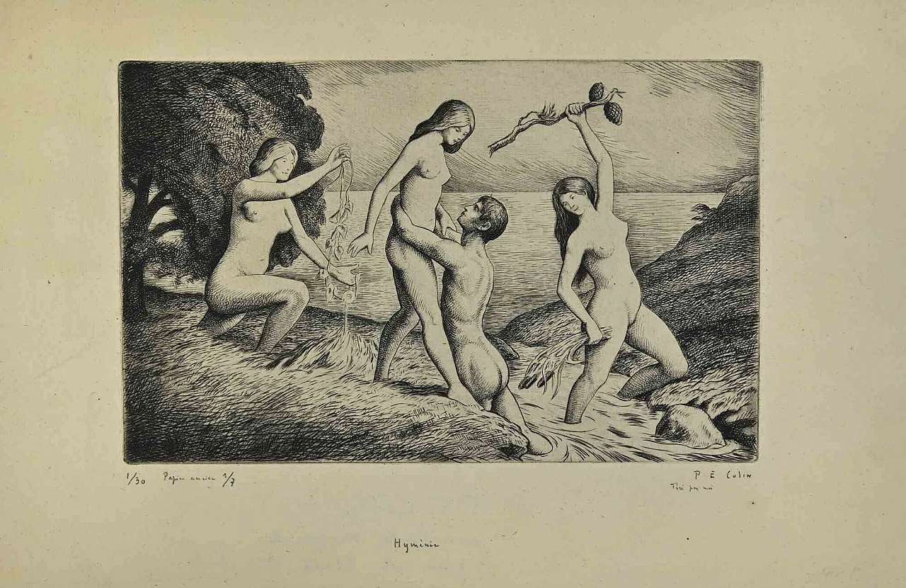 Paul Emile Colin, Nudes, Etching 2000s 1