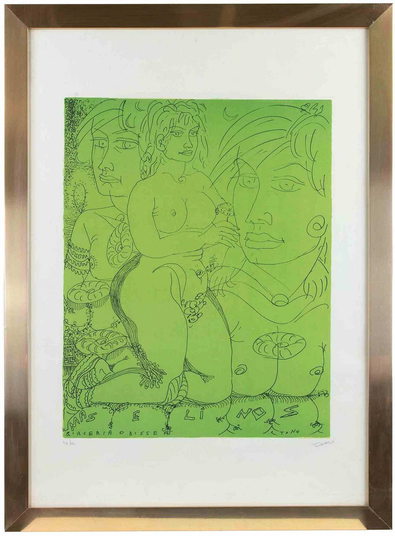 Tono Zancanaro, Maselinos Circeria Odissea, Lithograph 2000s 1