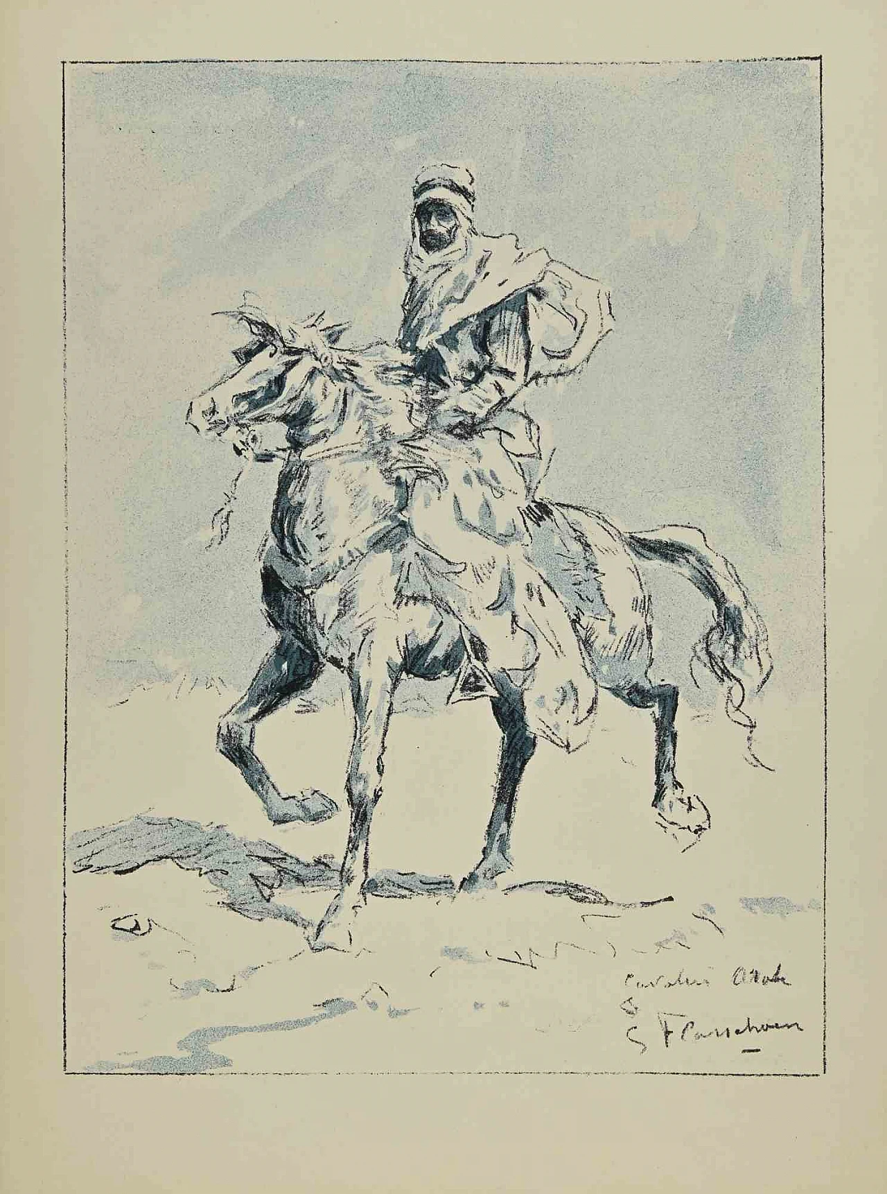 Gustave Flasschoen, Cavaliere, disegno Anni 2000 1