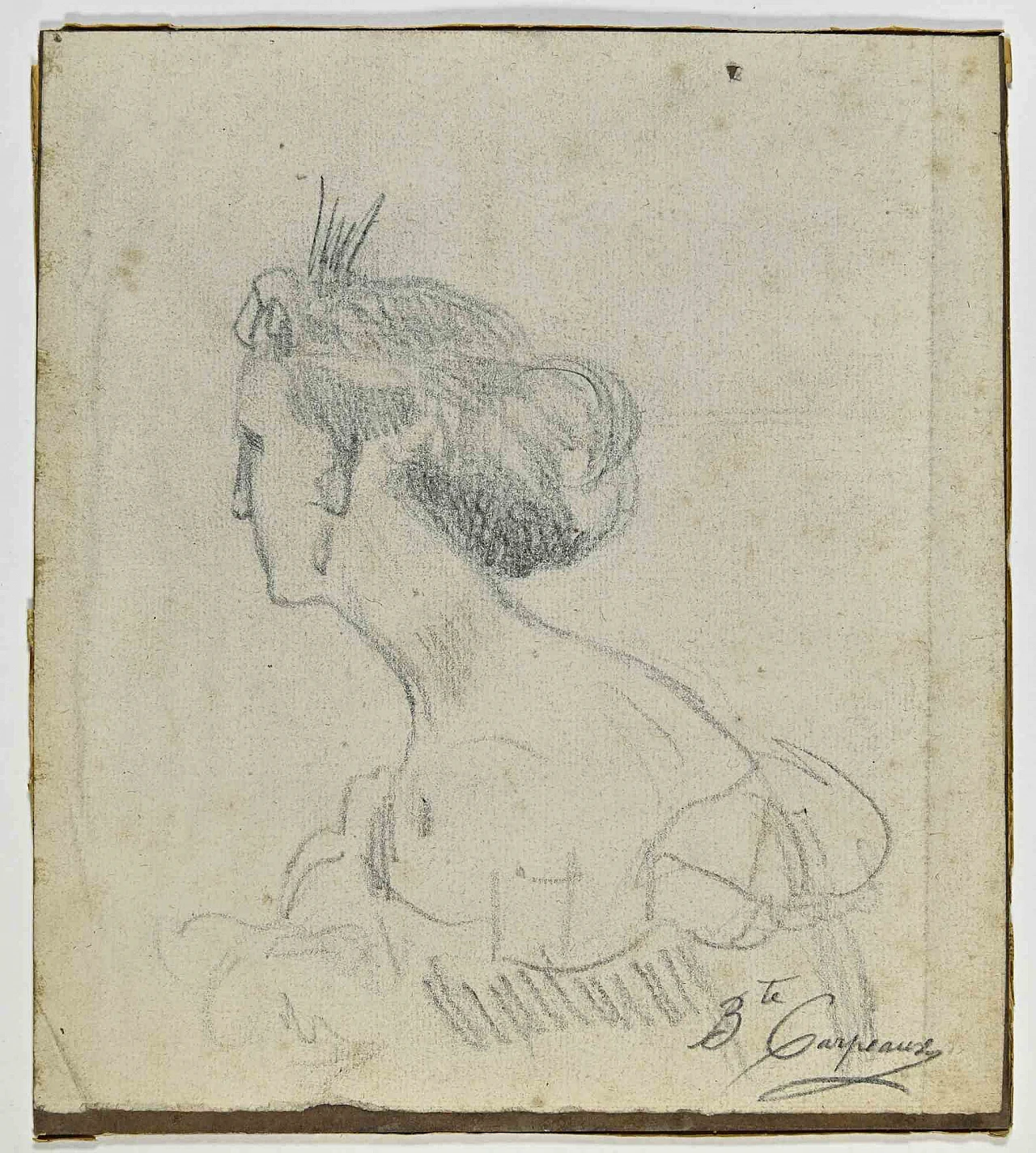 Joseph Alexandre Colin, Portrait of Bernadette Carpeaux, Drawing-Pencil 1920s-1930s 1