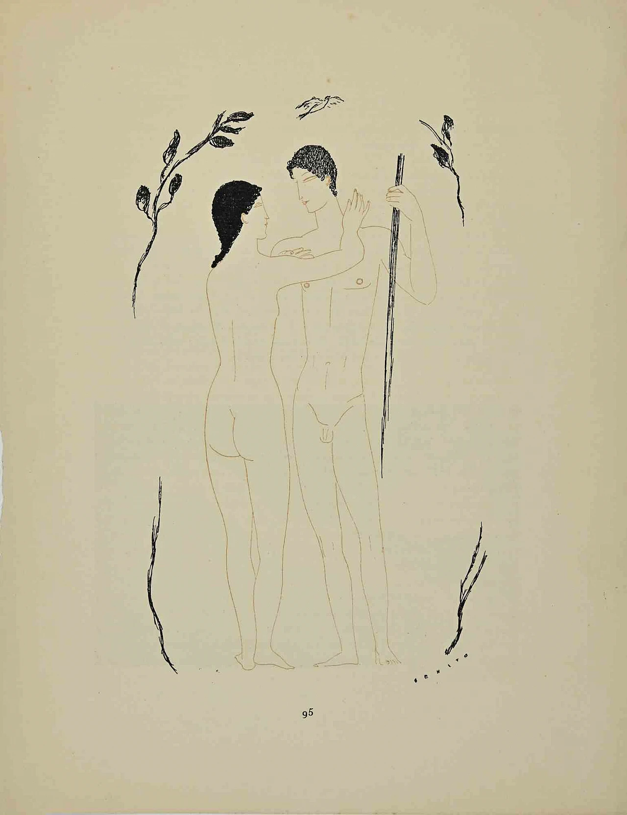 Edouard García Benito, Nudes, Lithograph 2000s 1