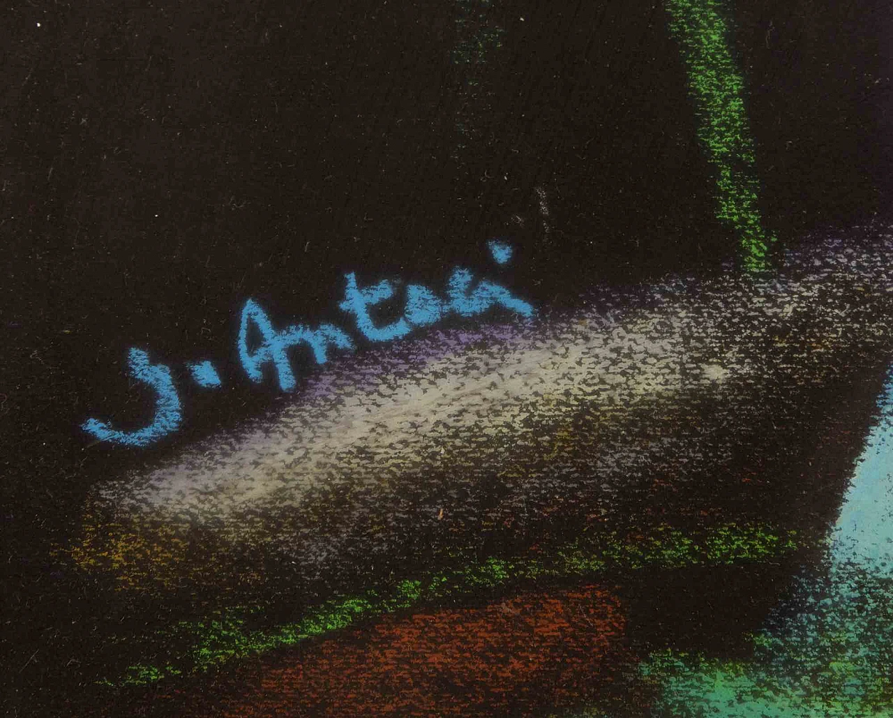 Giovanni Antoci, Vaso di fiori gialli, pastello Anni 2000 3