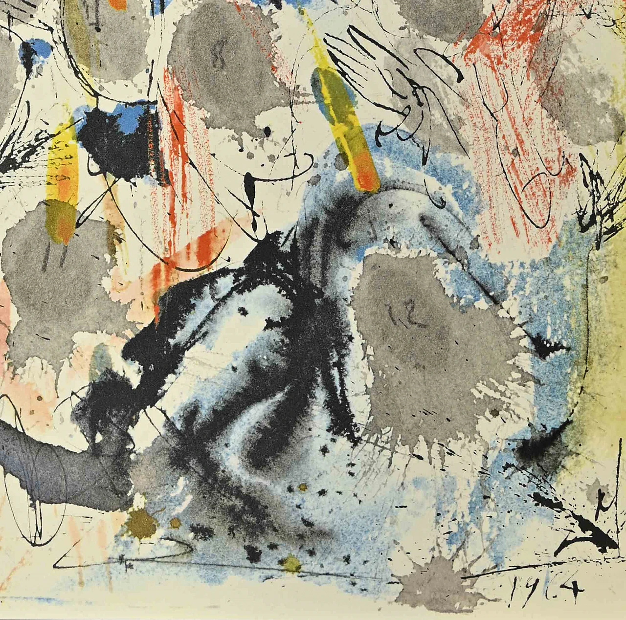 Salvador Dalì, Apparuerunt Illis Dispertitae Linguae, Lithograph 1960s-1970s 2