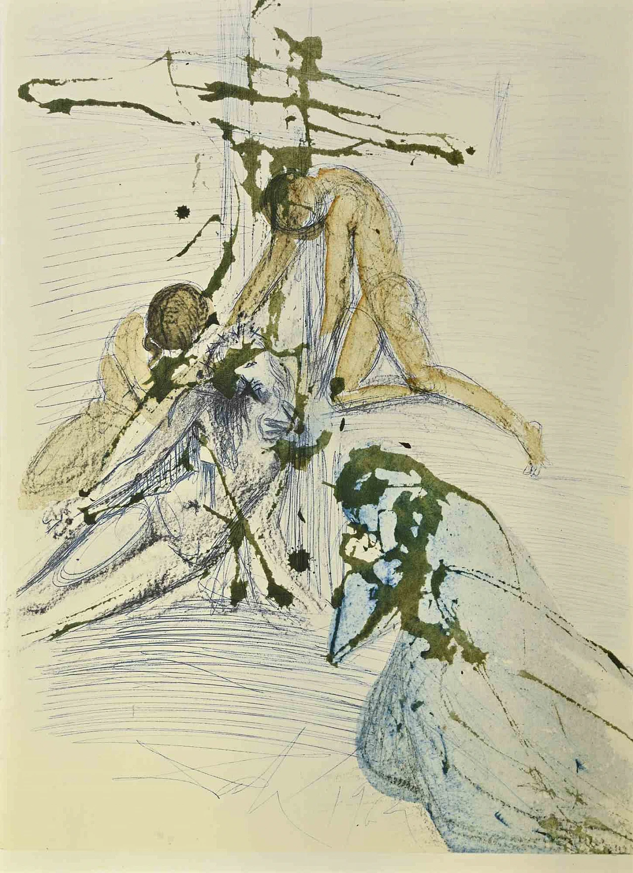 Salvador Dalì, De Cruce Deposito, Lithograph 1960s-1970s 1