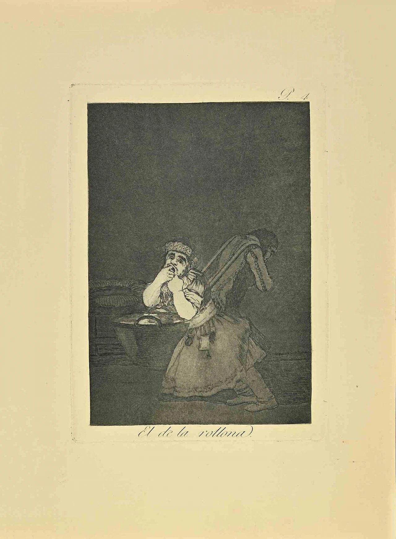 Francisco Josè de Goya y Lucientes, El del La Rollona, Etching Aquatint Drypoint 19th century 1