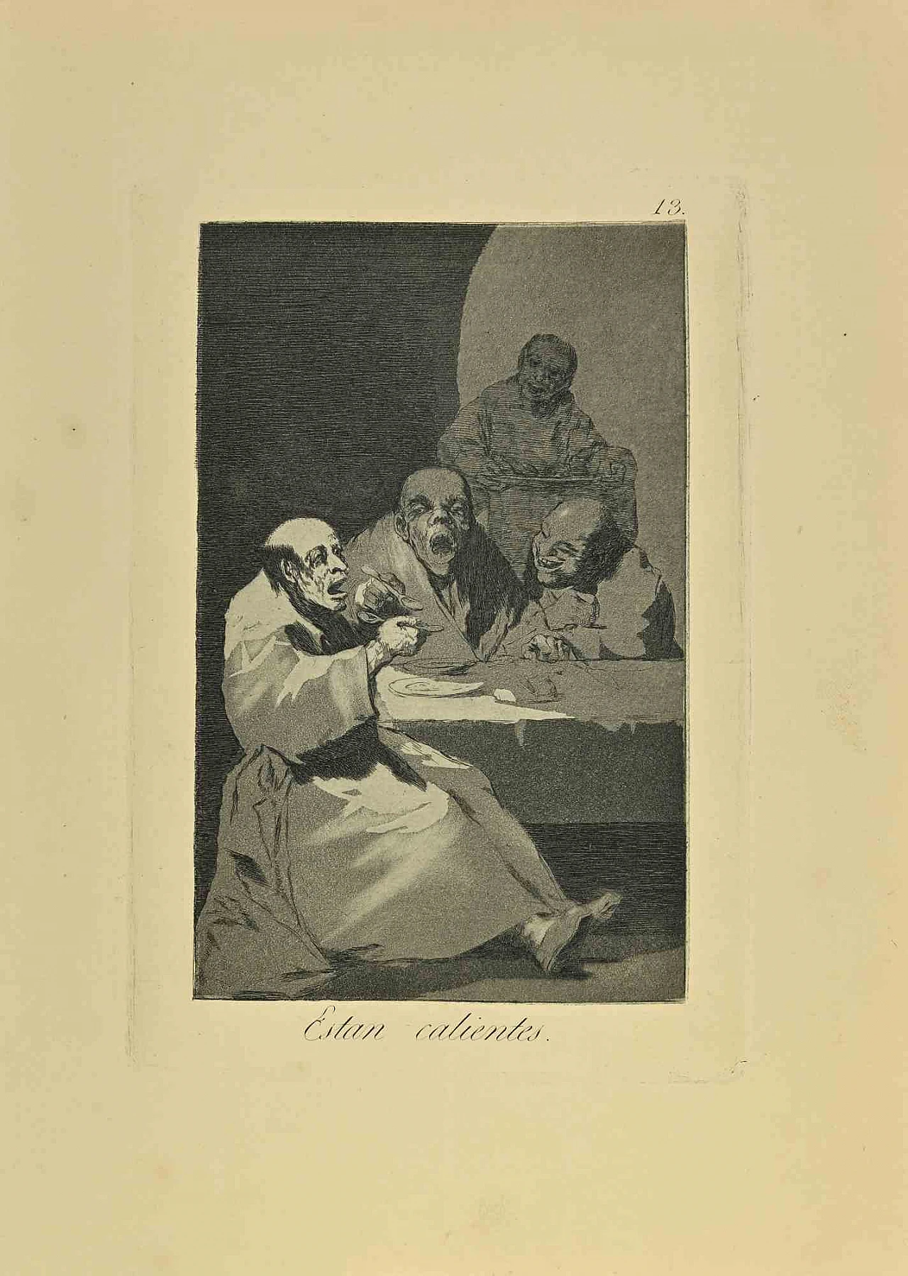 Francisco Josè de Goya y Lucientes, Estan Calientes, Etching Aquatint Drypoint 19th century 1