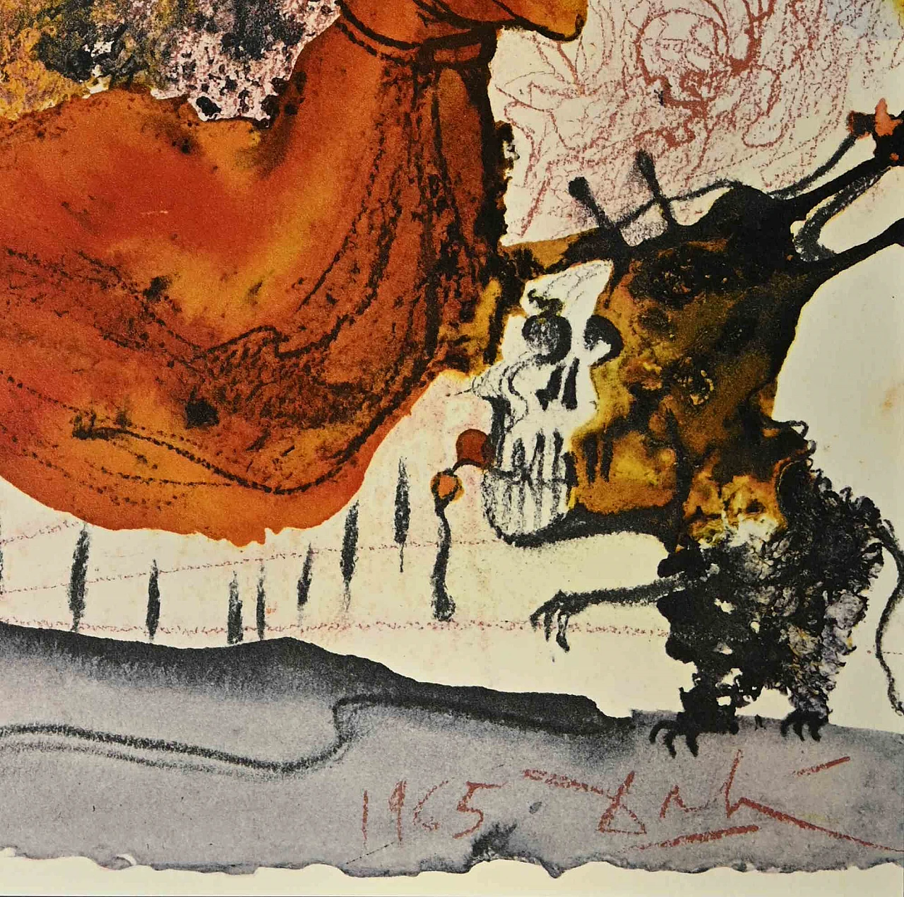 Salvador Dalì, Maria Conferens En Cordi Suo, Lithograph 1960s-1970s 3