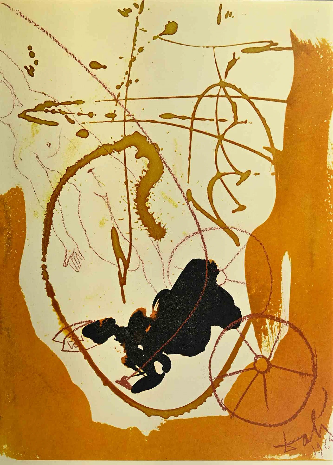 Salvador Dalì, Locust And Grasshopper, Lithograph 1960s-1970s 1