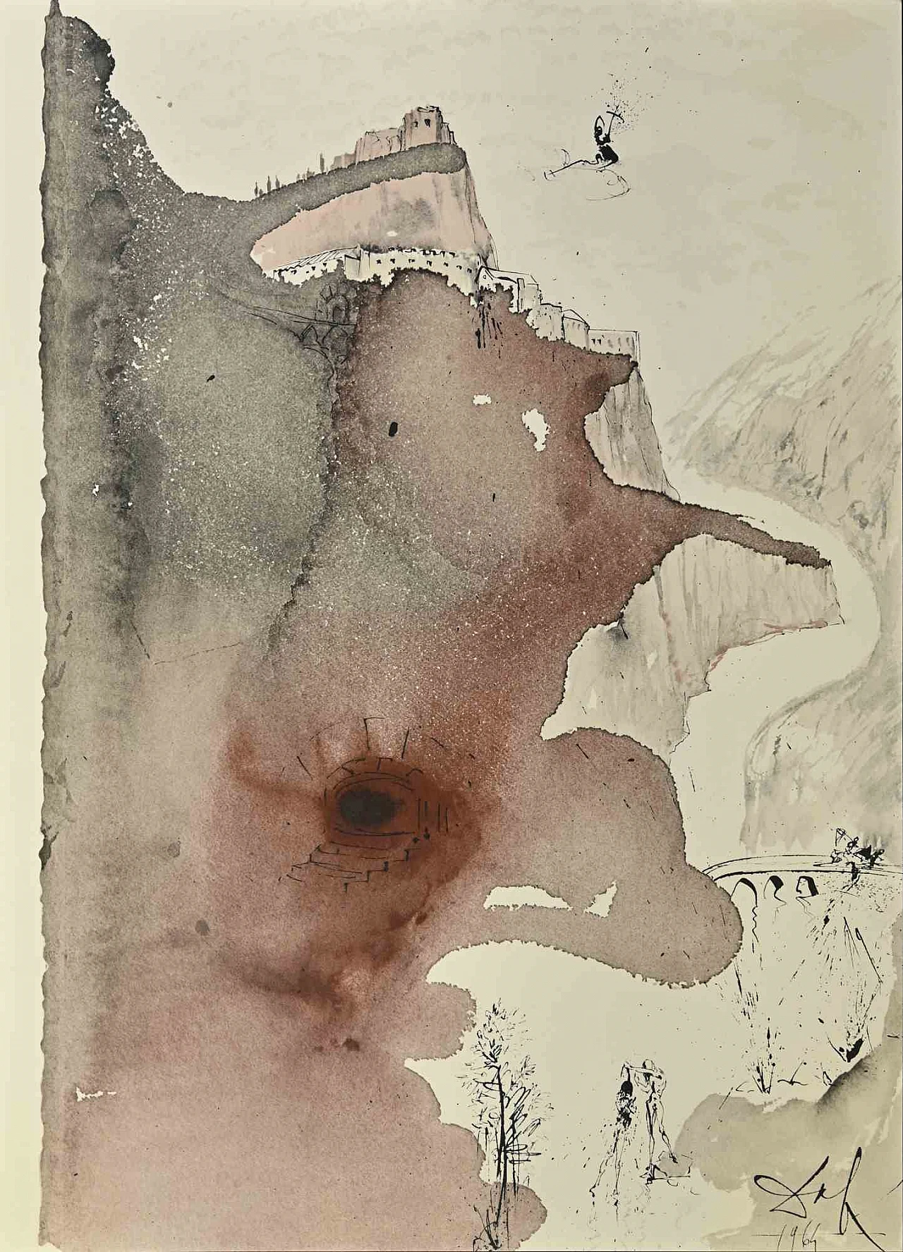 Salvador Dalì, The Travels of John the Baptist, Lithograph 1960s-1970s 1