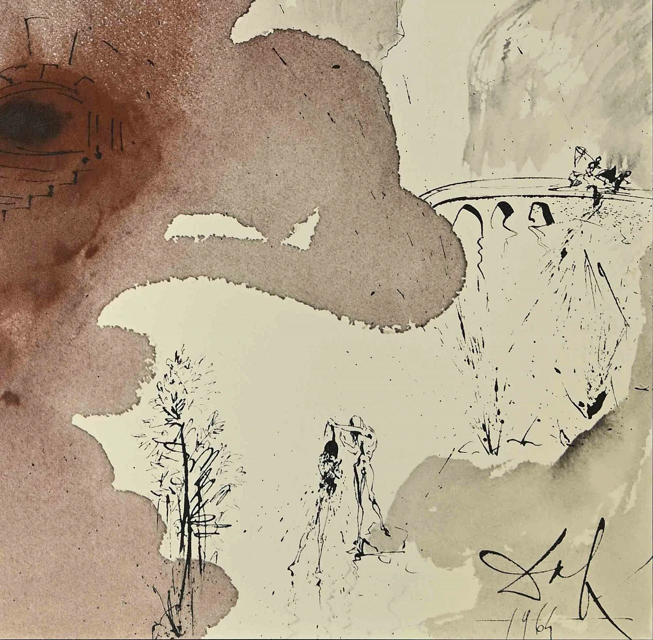 Salvador Dalì, The Travels of John the Baptist, Lithograph 1960s-1970s 2