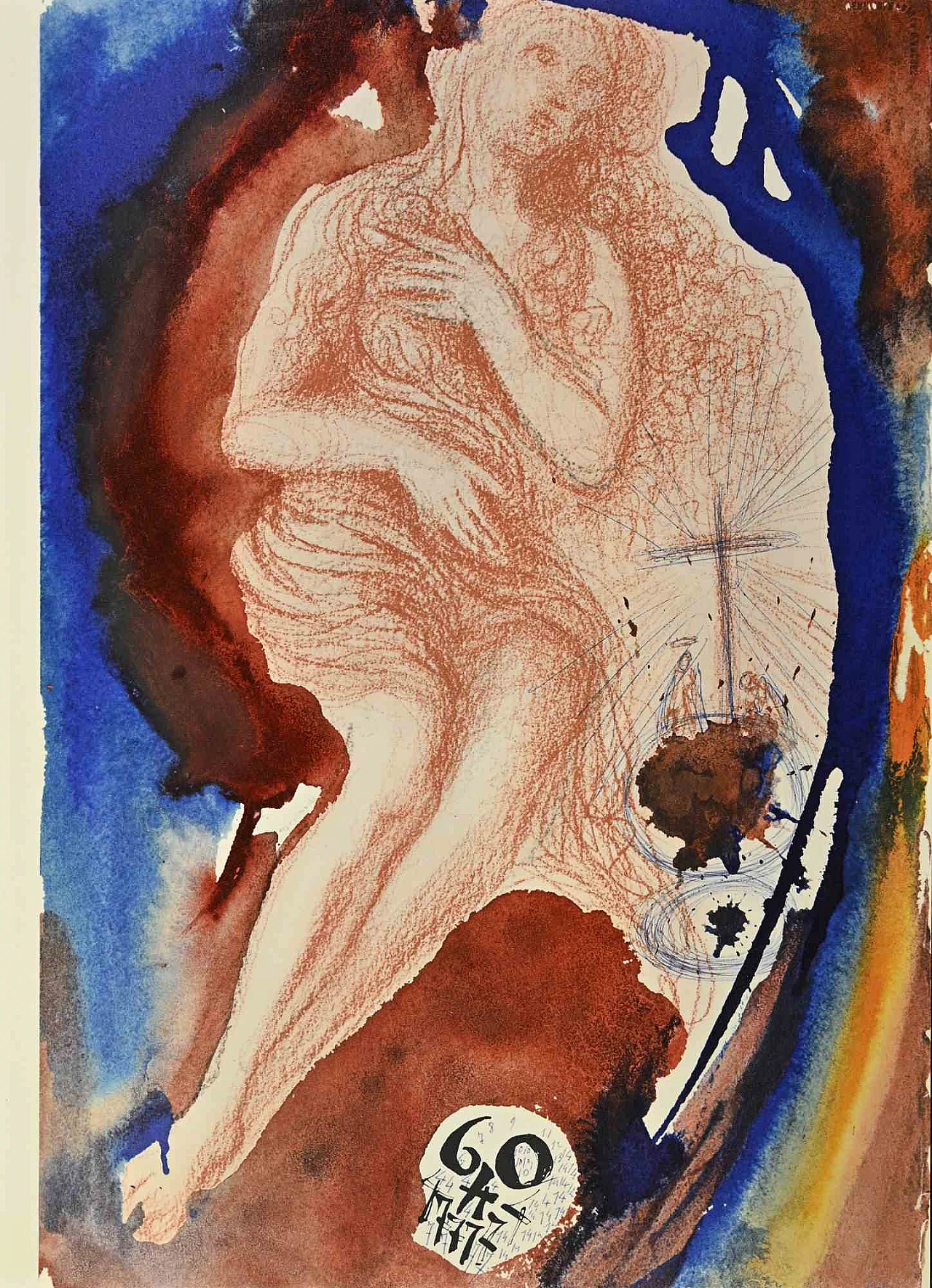 Salvador Dalì, Lot's Wide Turned into a Statue of Salt, Lithograph 1960s-1970s 1