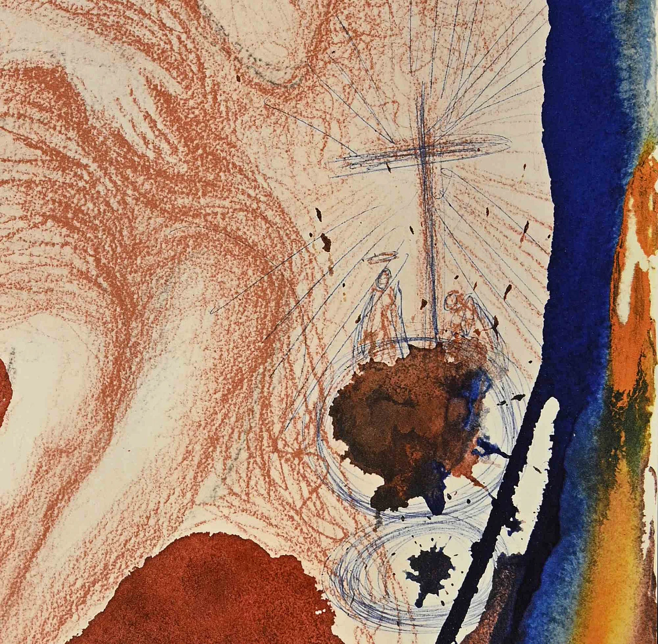 Salvador Dalì, Lot's Wide Turned into a Statue of Salt, Lithograph 1960s-1970s 2