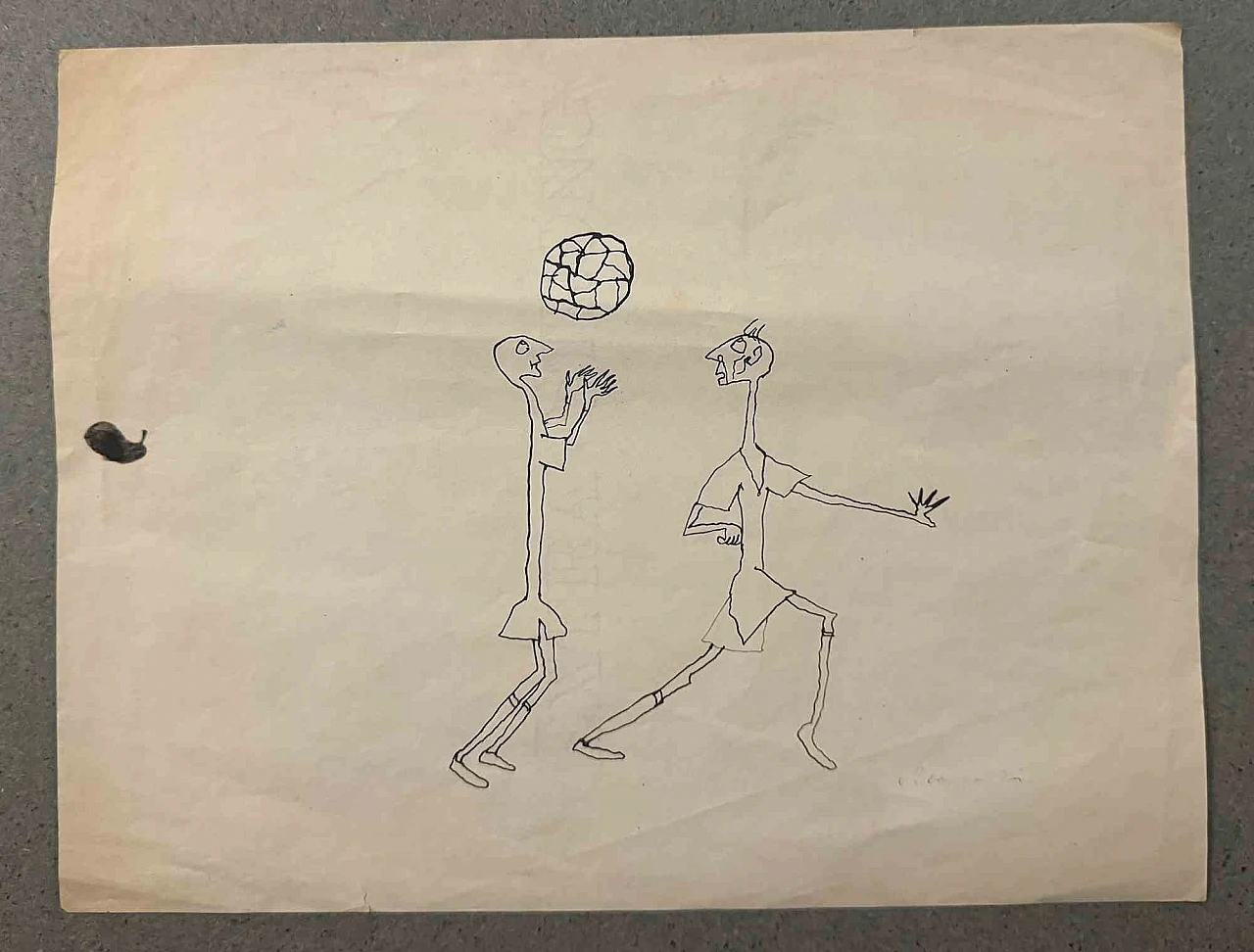 Mino Maccari, Giocare, Disegnare Disegno-Inchiostro Anni 2000 1