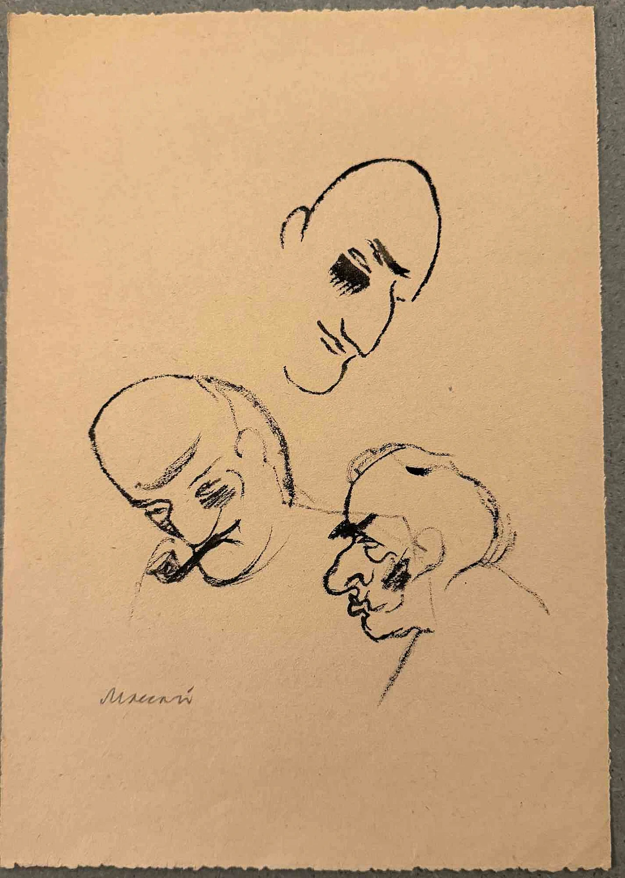 Mino Maccari, Ritratti, Disegni ad acquerello Anni 2000 1