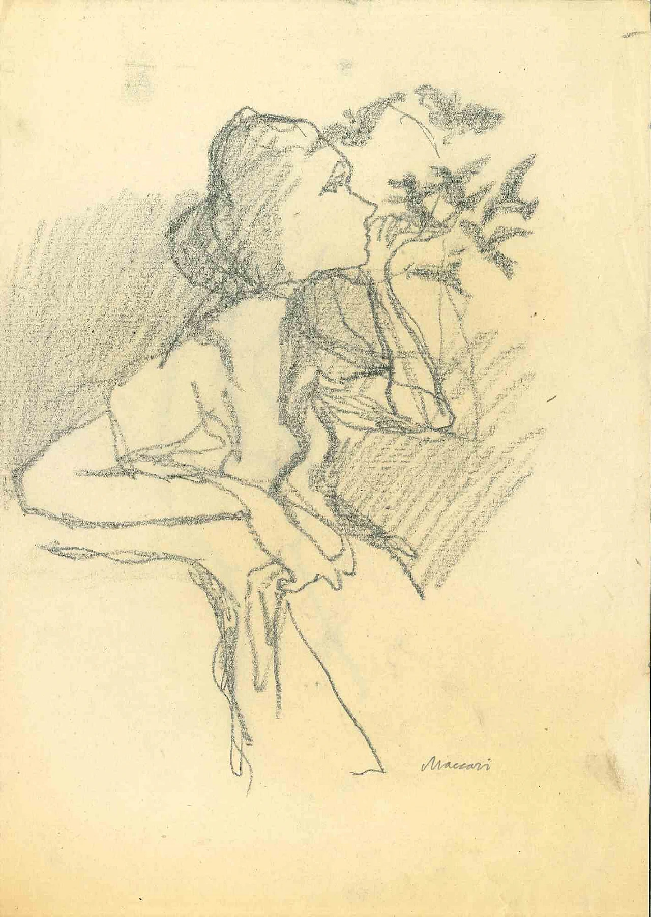 Mino Maccari, Figura, Disegno Disegno-Carbone Anni 2000 1