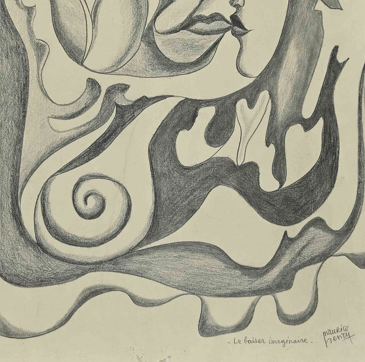 Henry Maurice, Il bacio immaginario, disegno a matita Anni 2000 3
