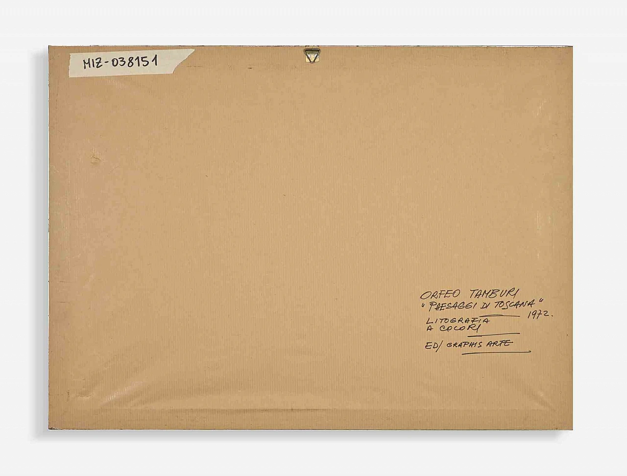 Orfeo Tamburi, Landscape in Tuscany, Lithograph 1960s-1970s 2