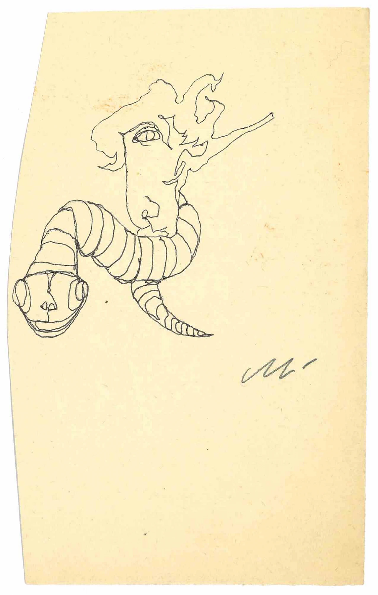 Mino Maccari, Creatura, Disegno Disegno-Inchiostro Anni 2000 1