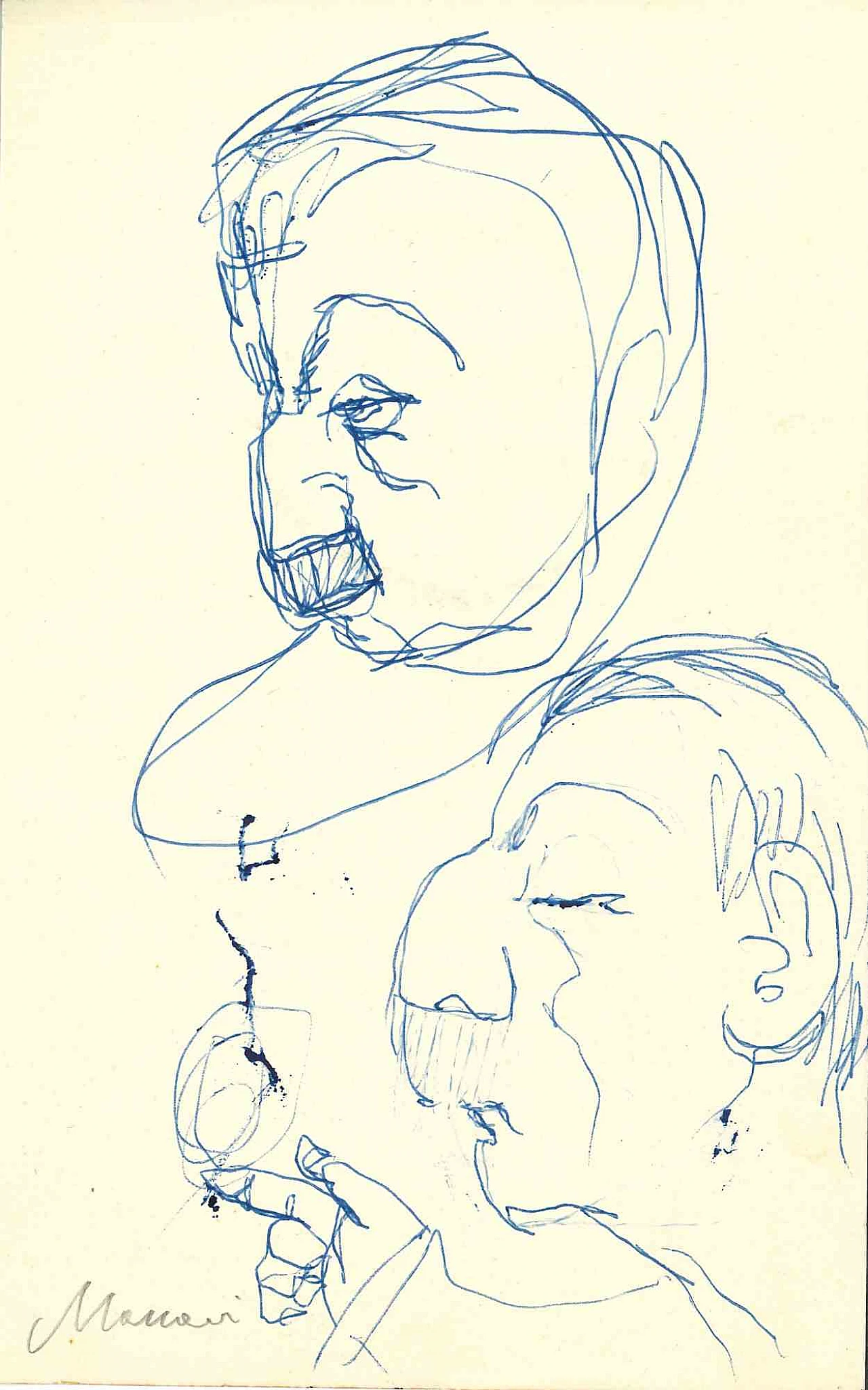 Mino Maccari, Ritratti, Disegno Disegno-Inchiostro Anni 2000 1